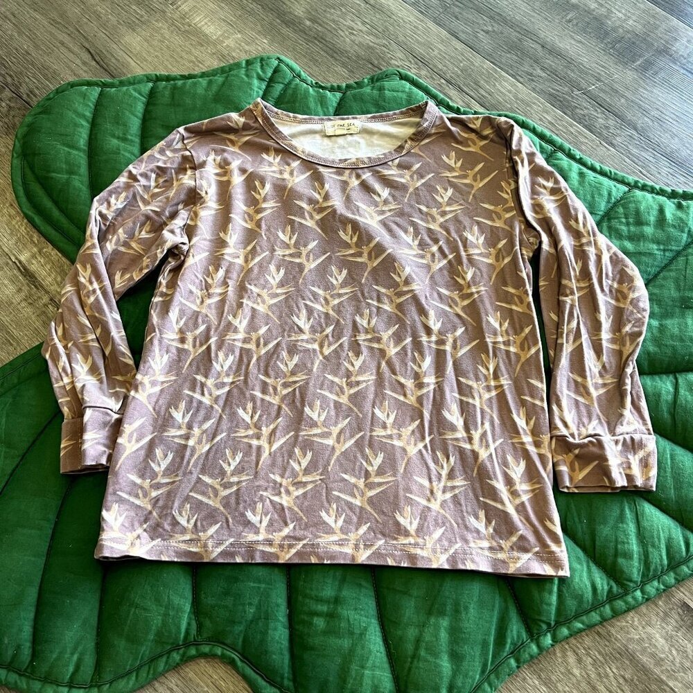 Of One Sea Torch Ginger 7/8 Unisex Long Sleeve Modal Blend Top